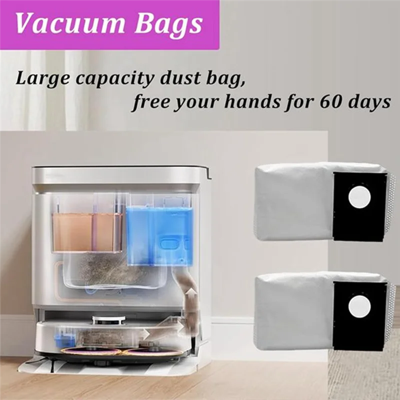 

B06B-27 Pcs For Eureka J15 Pro Ultra Self Emptying Robot Vacuum Roller Side Brush HEPA Filter Mop Pad Dust Bag