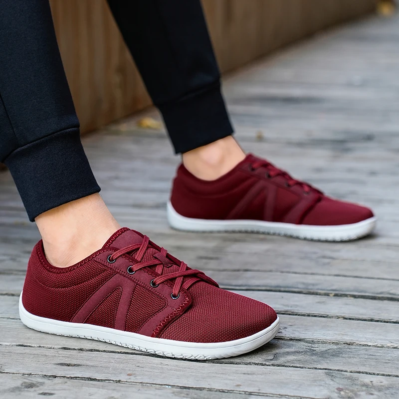 Szerokie buty unisex dla mężczyzn, kobiet, bieganie na świeżym powietrzu, minimalistyczne buty do chodzenia, lekkie i oddychające