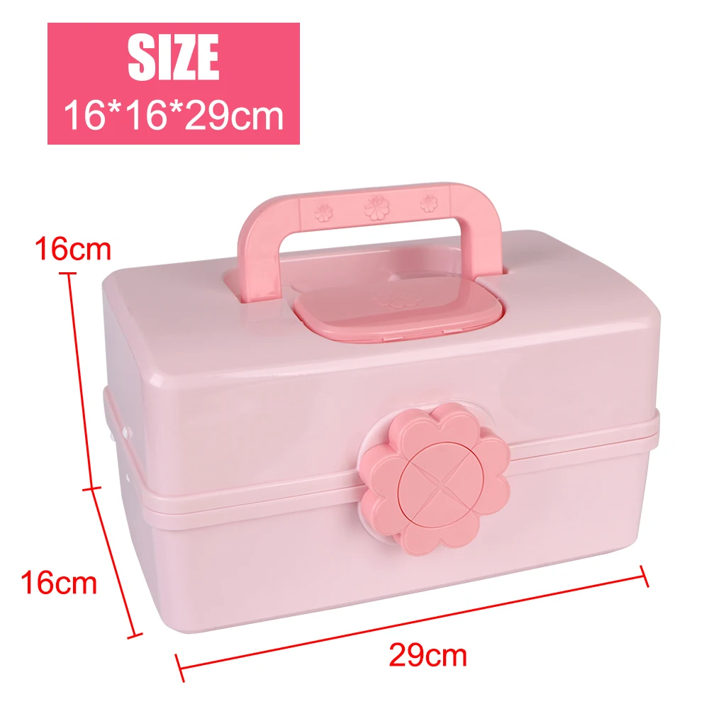 Cute Girl Jewelry Case Children\'s Hair Accessories Storage Box Multi-layer Hairpin Organizer Head Rope Headband Display Rack