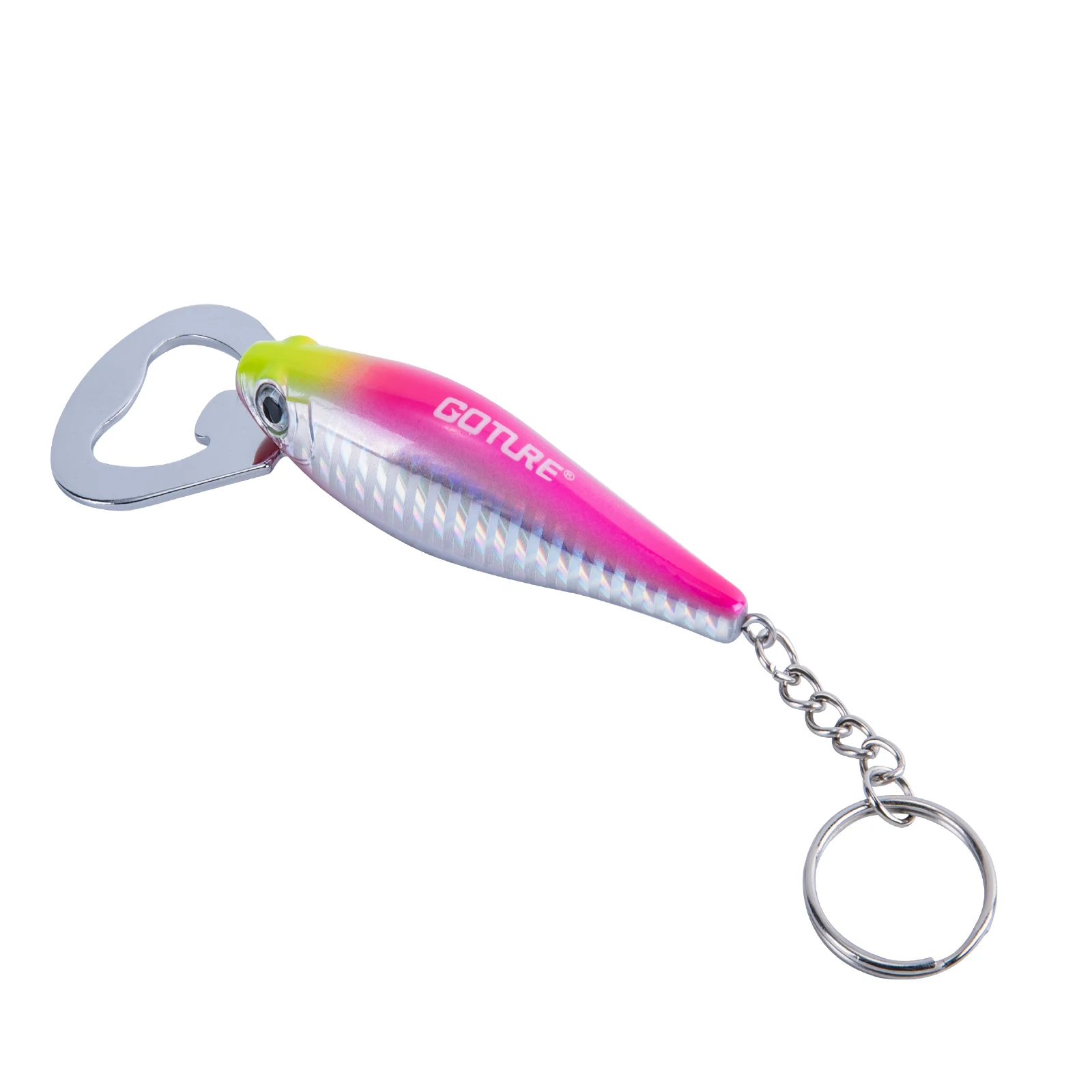 Многофункциональная открывалка для бутылок Goture из нержавеющей стали, дизайн в форме приманки для рыбы, открывалка для консервных банок, открывалка для пивных бутылок, бытовой маленький инструмент