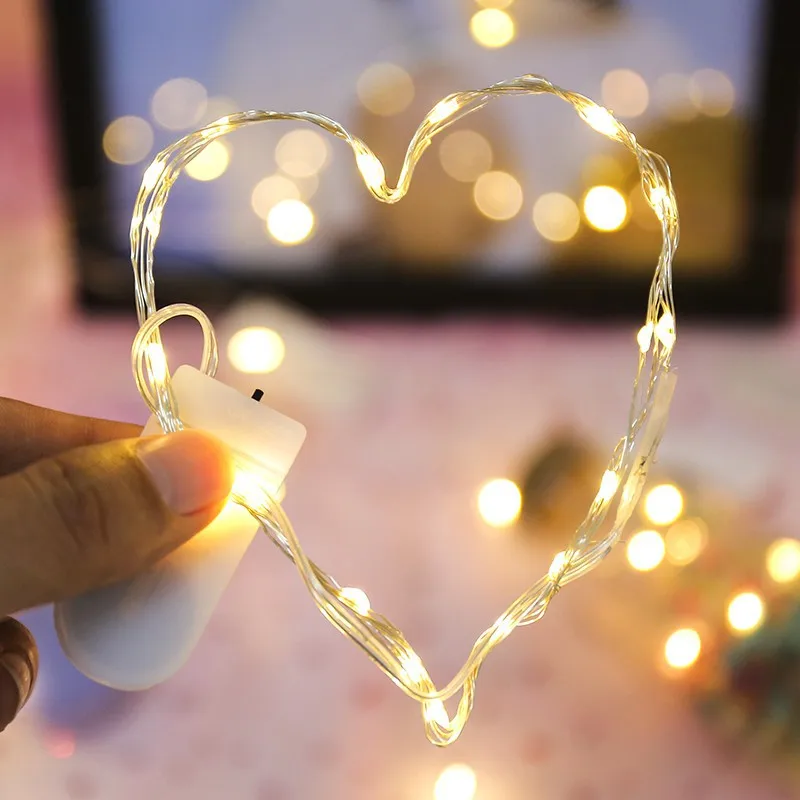 20Packs LED Fairy Lights 2M Battery Copper Wire String Lights for Wedding Party Home Decor