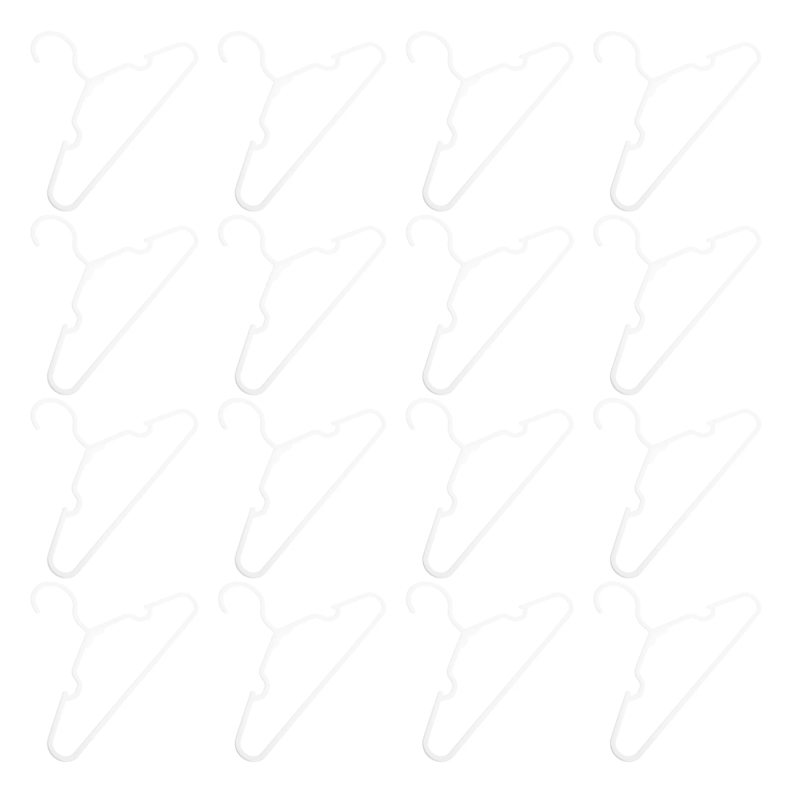 

50pcs Children Hangers Baby Closet Plastic Clothes Non Slip White Space Saving Dress Shirt Home Storage Solution