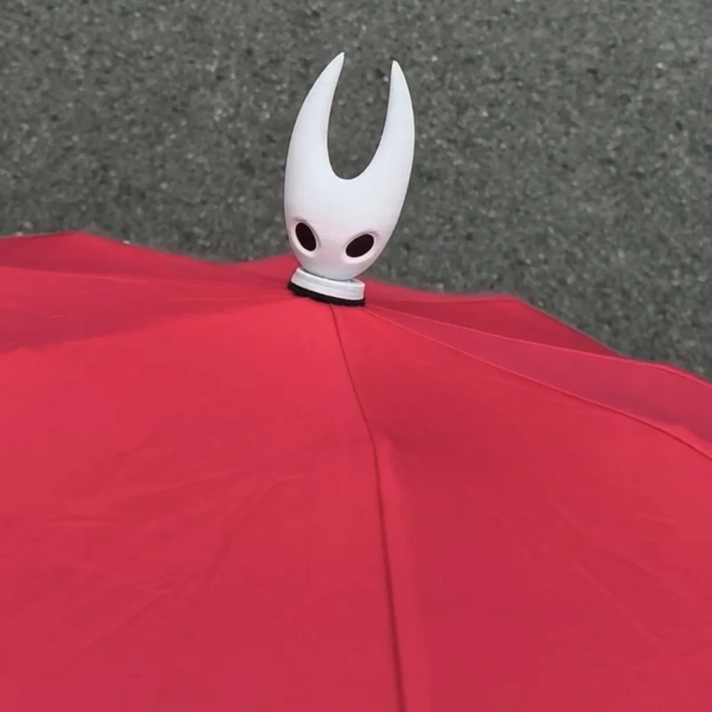Game Hollow Knight Silksong Hornet Cosplay Umbrella Red Folding Umbra Portable Kawaii Durable Waterproof Sunshade Accessory Prop