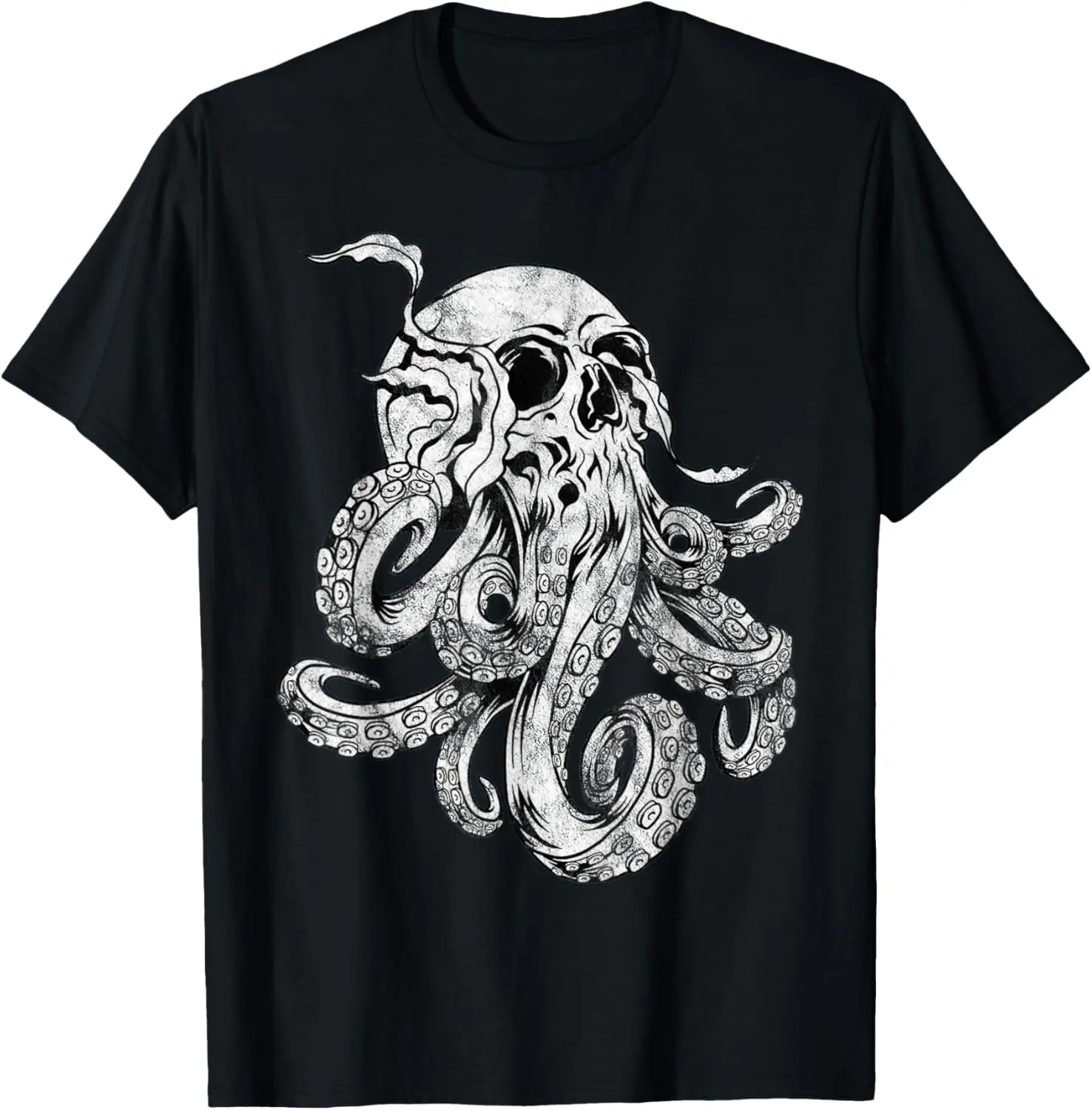 Octopus Skull Monster Kraken Cthulhu Skull for Men Women T-Shirt