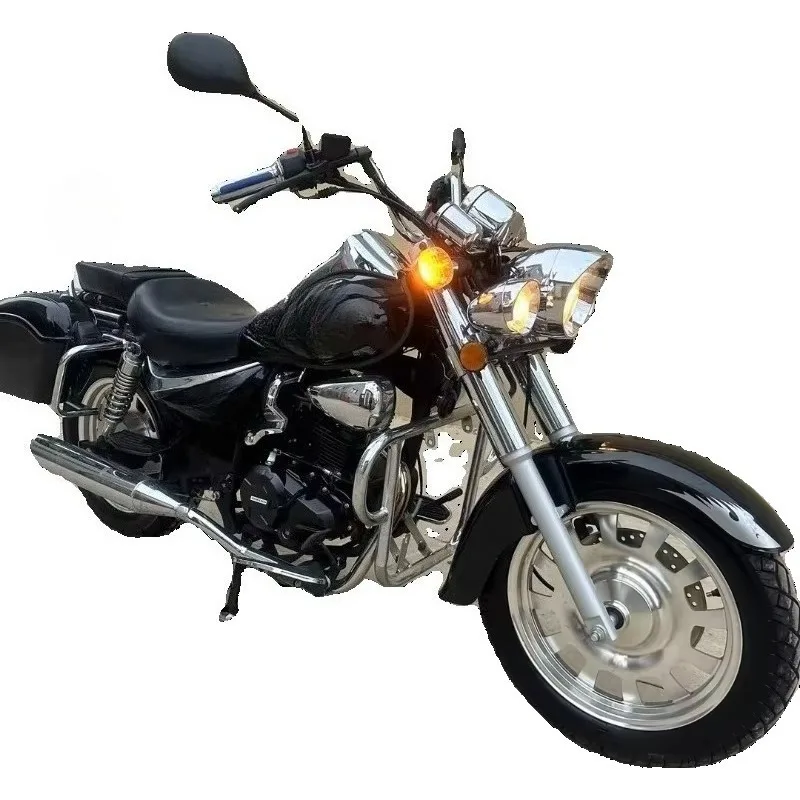 RRXunlong Rebel Cruise Storm Prince Four EFI Twin Cylinder 200cc Fuel 150 Retro Used Motorcycle Model XL200-2S 80km/h China Mad