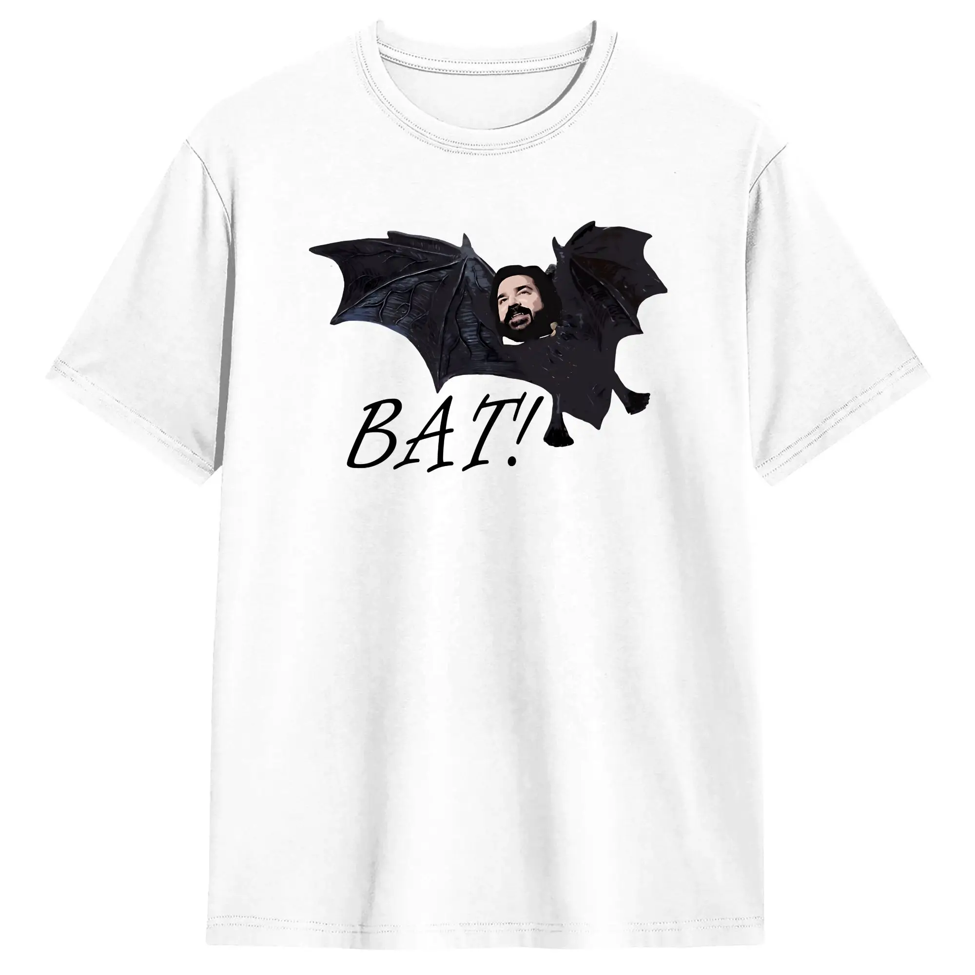 Camiseta masculina Comic Laszlo & Nadja Bats, camiseta vintage de manga curta, gola redonda, camisetas de algodão, roupas exclusivas