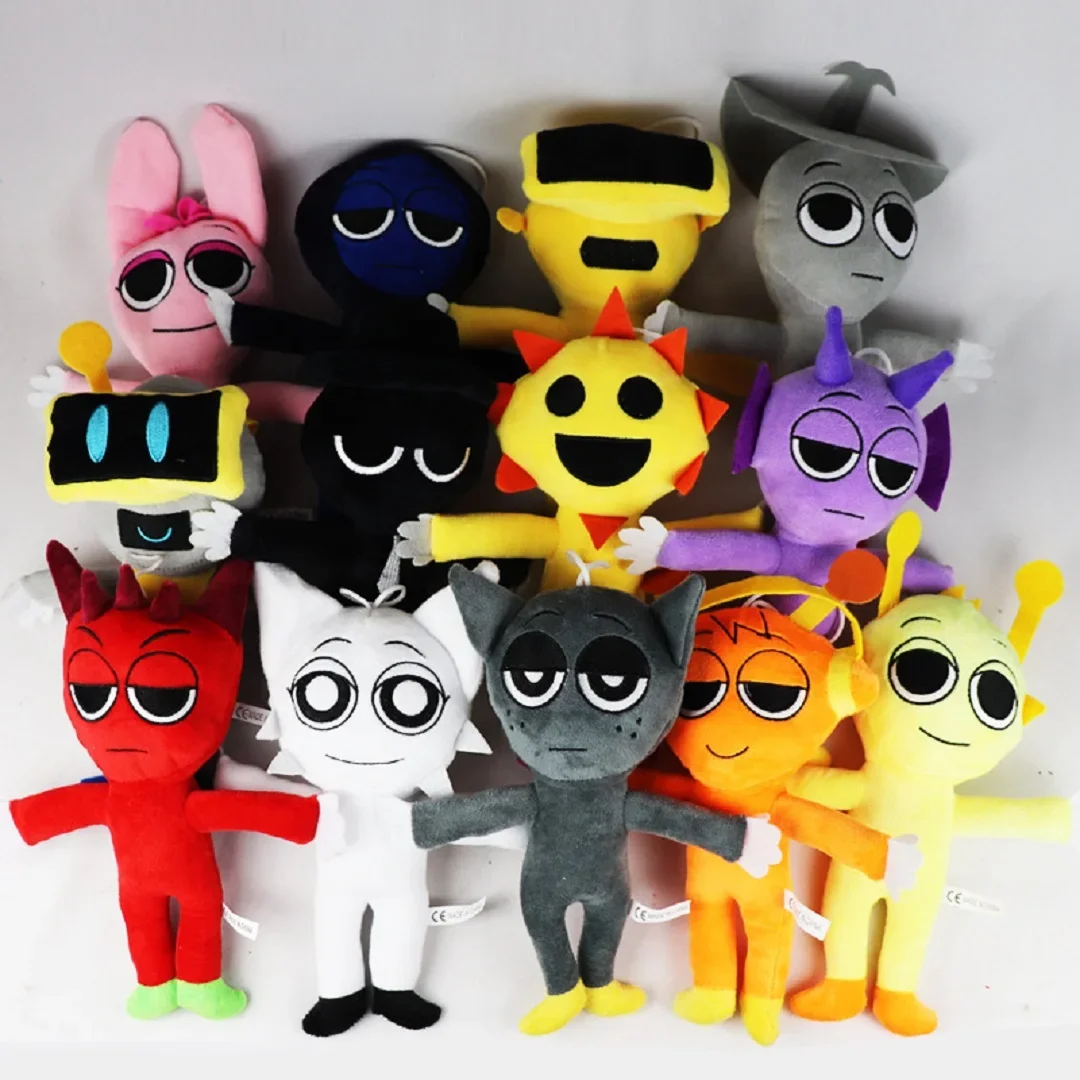 

Sprunki Incredibox Plush Doll - Oren & Wenda Game Cartoon Stuffed Pillow for Kids Birthday Christmas Gifts