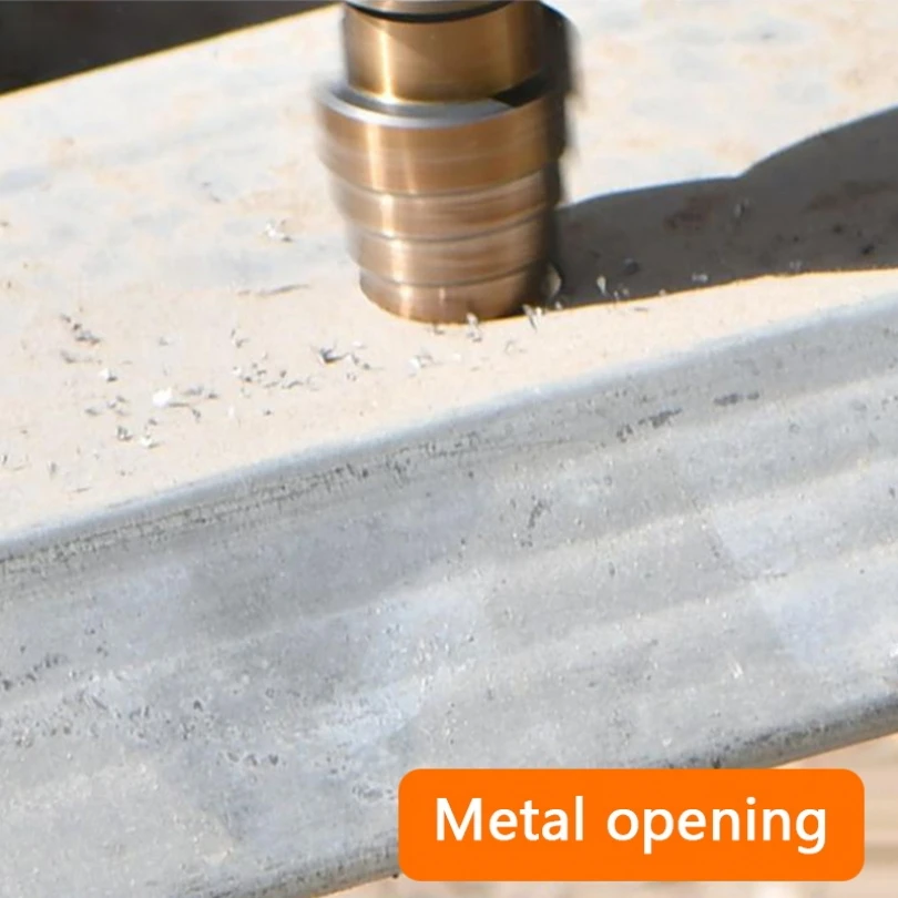 Punta da trapano a gradino HSS 3 pezzi 4-12mm 4-20mm 4-32mm scanalatura dritta utensili per la lavorazione del legno rivestiti in titanio per nucleo di taglio del foro