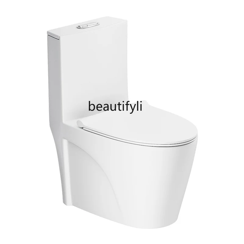 Big pipe green toilet creative household one-piece personalized color toilet siphon silent toilet