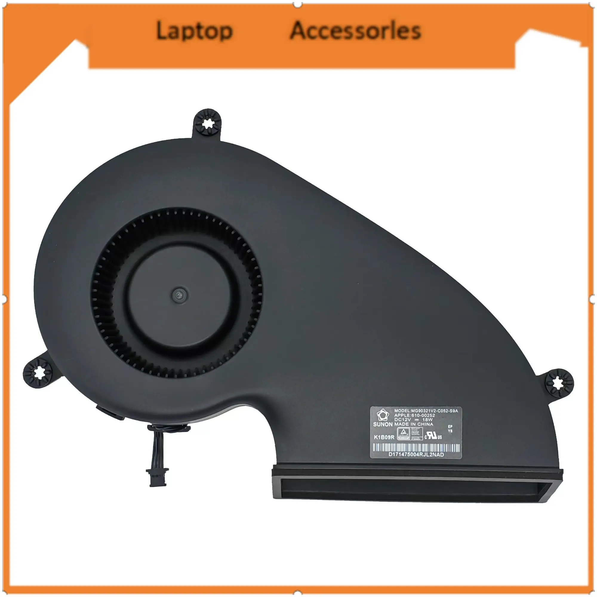 HJ Replacement  CPU Cooling Fan for iMac 27 A1419 610-00252 MG90321V2-C052-S9A DC12V 18W Fan