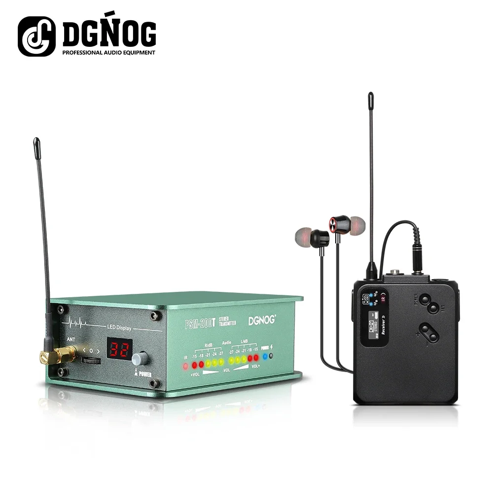 PSM-200T Stereo Professional UHF Wireless In-ear Monitoring System. Suitable For Stage Performances And Musical Instruments