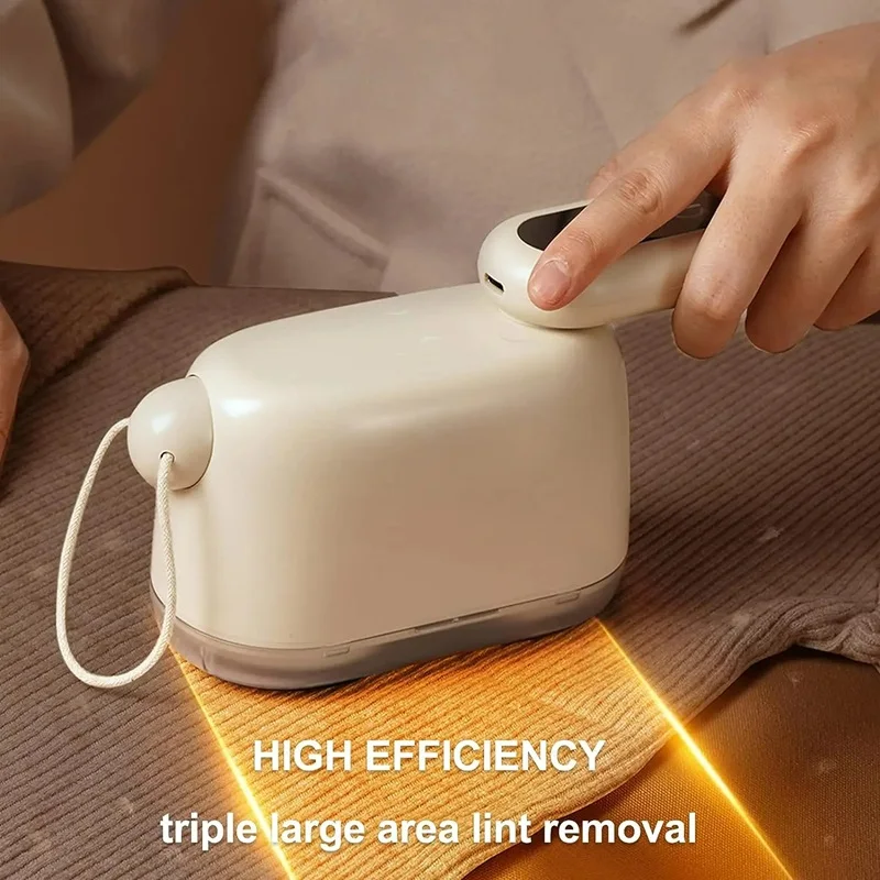 Mi LED Lint Remover Home Double Head Clothes Fabric Shaver USB Chargeable Foldable 3 Speeds Pellet Remover With Sticky Hair Tube