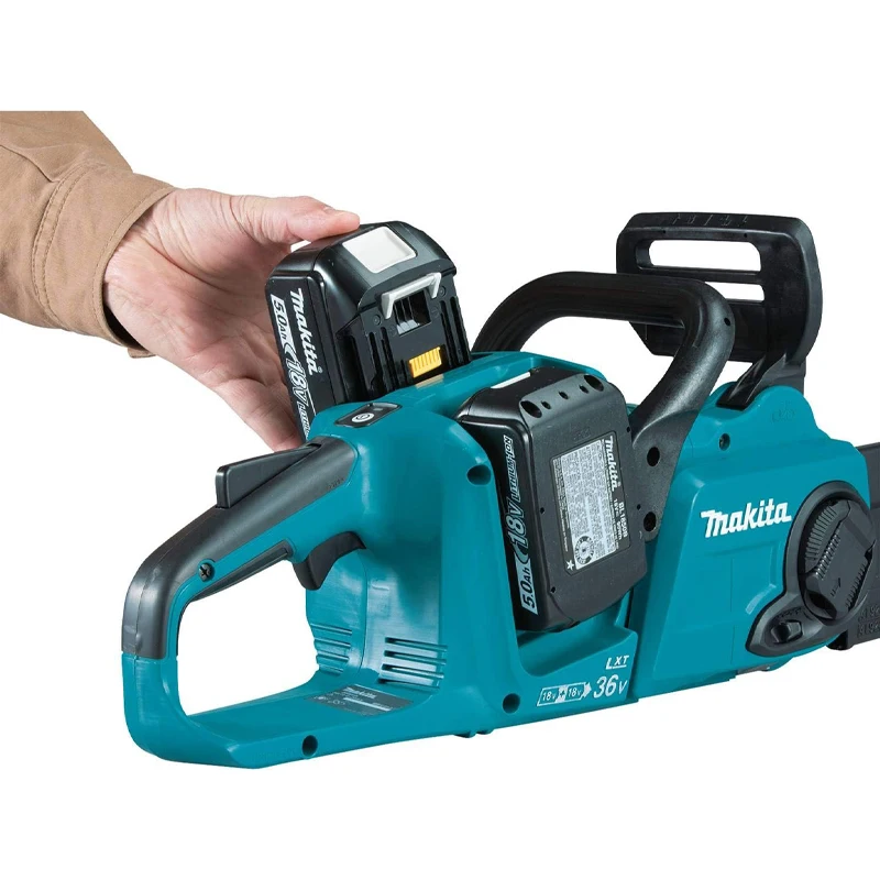 Makita XCU04PT1 36V (18V X2) LXT ®   Zestaw bezszczotkowej piły łańcuchowej 16" z 4 bateriami (5,0 Ah)