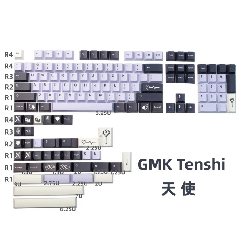 Gmk Clone Cherry Profile Keycaps Pbt Dye-Sub Wild Woestijn Botanische Fleuriste Voor Mechanische Gaming Toetsenbord 7u Toetsen Alice Layout