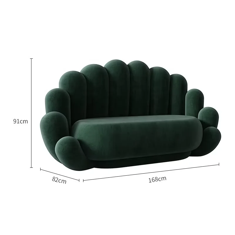 Nordic Beauty Salon Reception Salon Sofa Barbershop Waiting for Sofa Wholesale