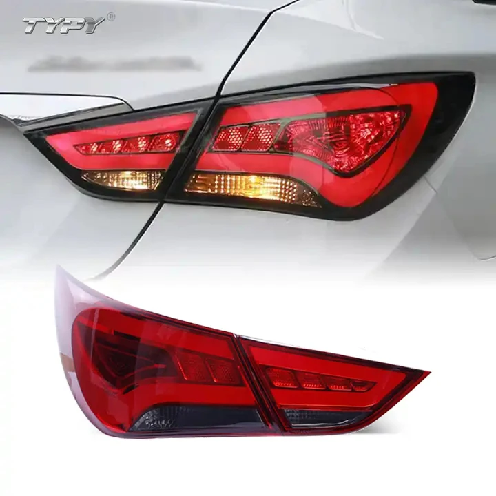 Car Taillight LED Tail Light With LED DRL BRAKE Plug And Play For Hyundai Sonata 2010 2011 2012 2013 2014custom