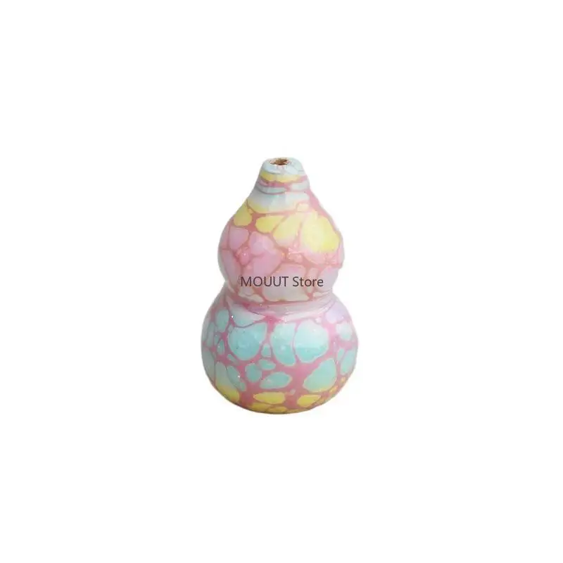 

Light-colored Gourd Figurines with Floating Paint Handmade DIY Accessories Bracelet Car Hanging Ornament Color Random