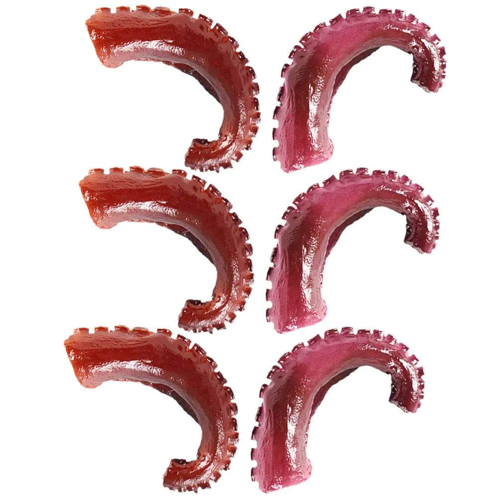 

6Pcs Fake Squid Tentacles High Simulation Artificial Octopus Decoration Photo Props Seafood Food Display for Home Kitchen