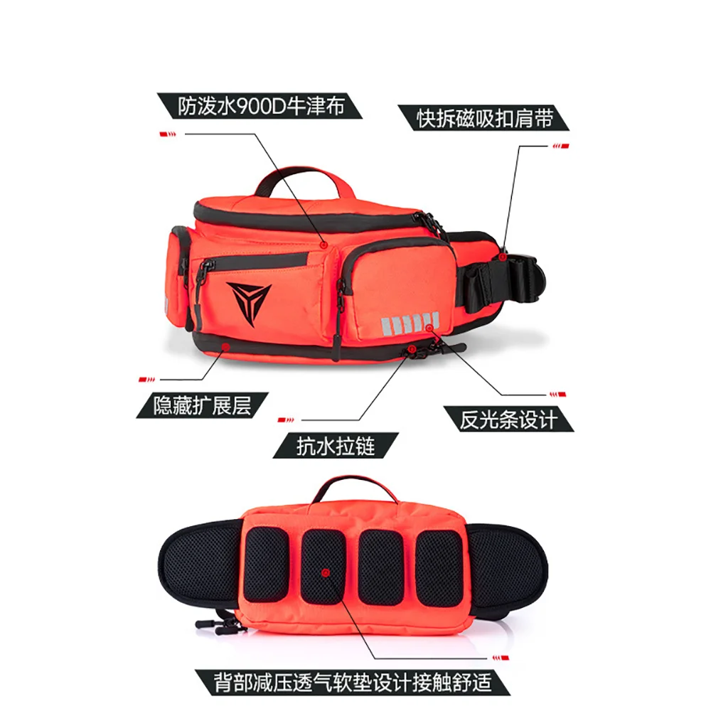 Motorcycle Bag Resistant To Dirt Waterproof Motorcycle Waist Bag High Capacity The Four Seasons  Cycling Bag Wear Resistant Wome