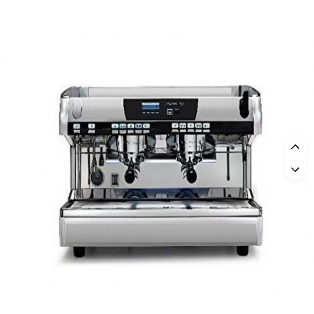 SUPER Compact Espresso Machine with  & Milk Frother Home Espresso Maker, Brushed Stainless Steel