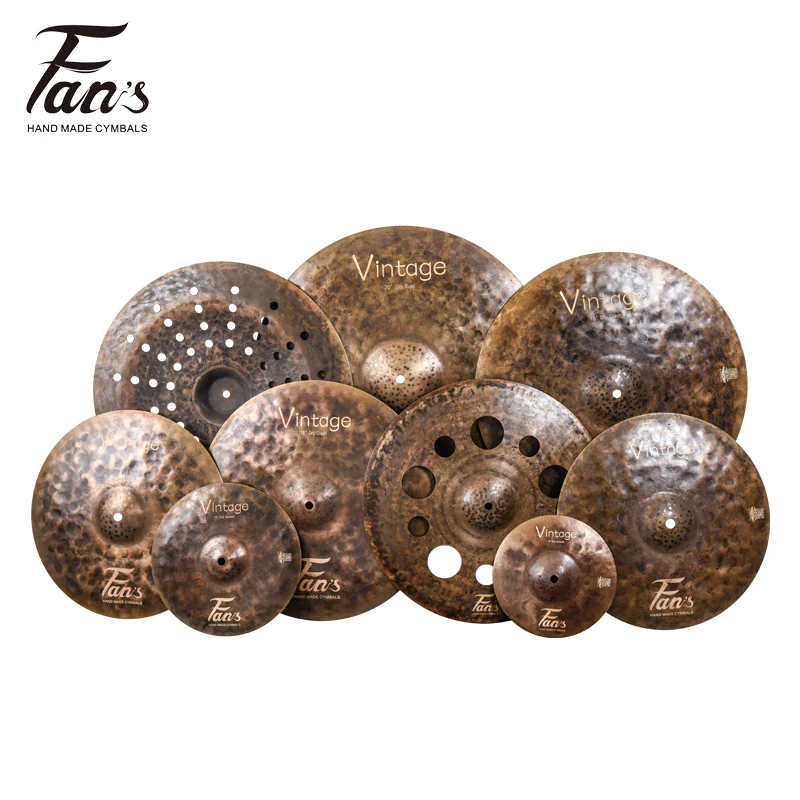 

High Quality FANS Cymbals B20 100% Handmade Vintage Dry Series4pcs Pack Set