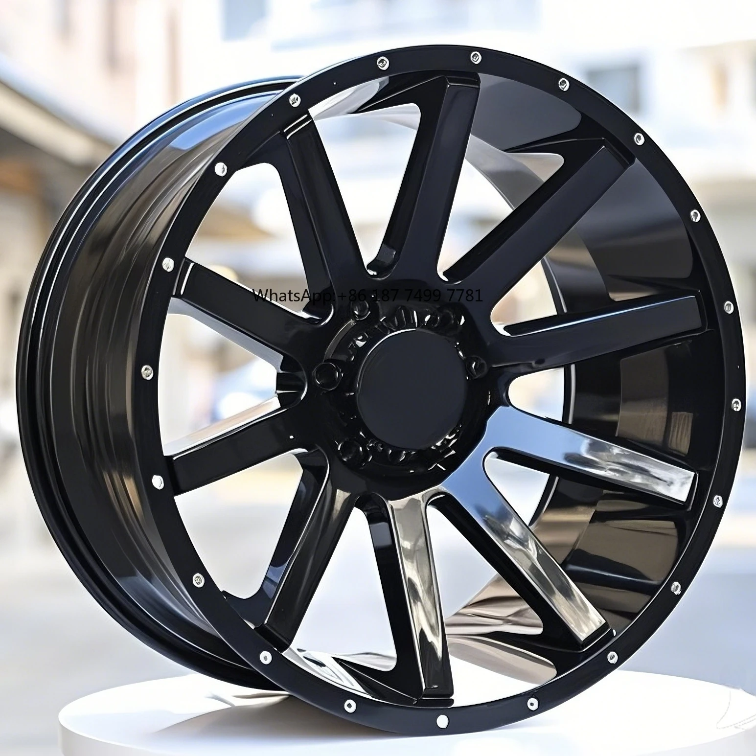 

Custom Fit 20-Inch 6*139.7 Off-Road Aluminum Alloy Wheels for Bronze for Hummer Ranger Tank SUVs & Pickups
