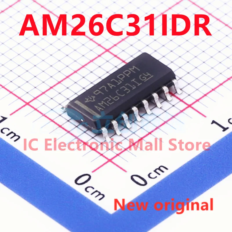 10PCS New original AM26C31IDR AM26C31I SOP16 four-way differential line driver IC chip