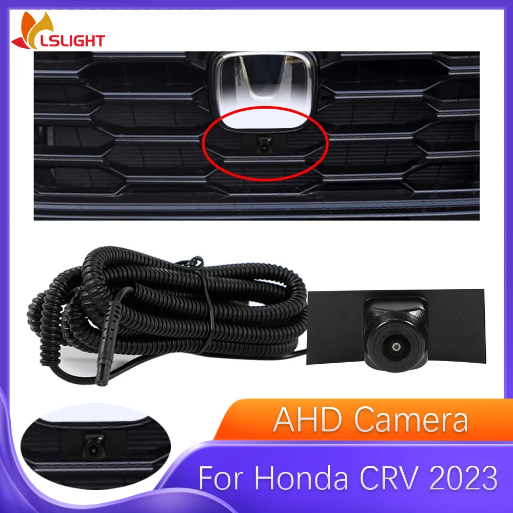 

For Honda CRV 2023 AHD Car Front View Camera HD 1080P Night Vision Fisheye 150° Lens Waterproof Monitor Electronics Accessories