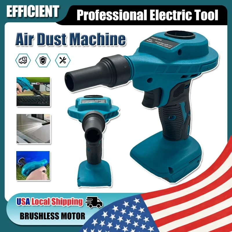 

Fit Makita 2 IN 1 Cordless Air Dust Machine Efficient Rechargeable Vacuum Clean Inflator Computer Cleaning Power Tool 18VBattery