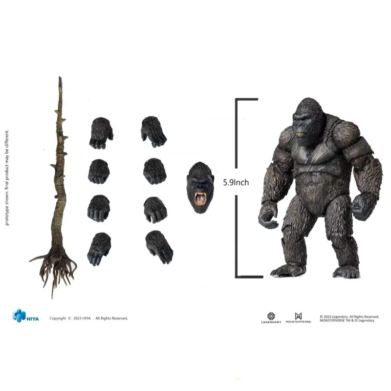 In magazzino originale HIYA EXQUISITE BASIC Kong Skull Island King Kong 6 pollici animazione Action Figure Gift Model Collection Hobby