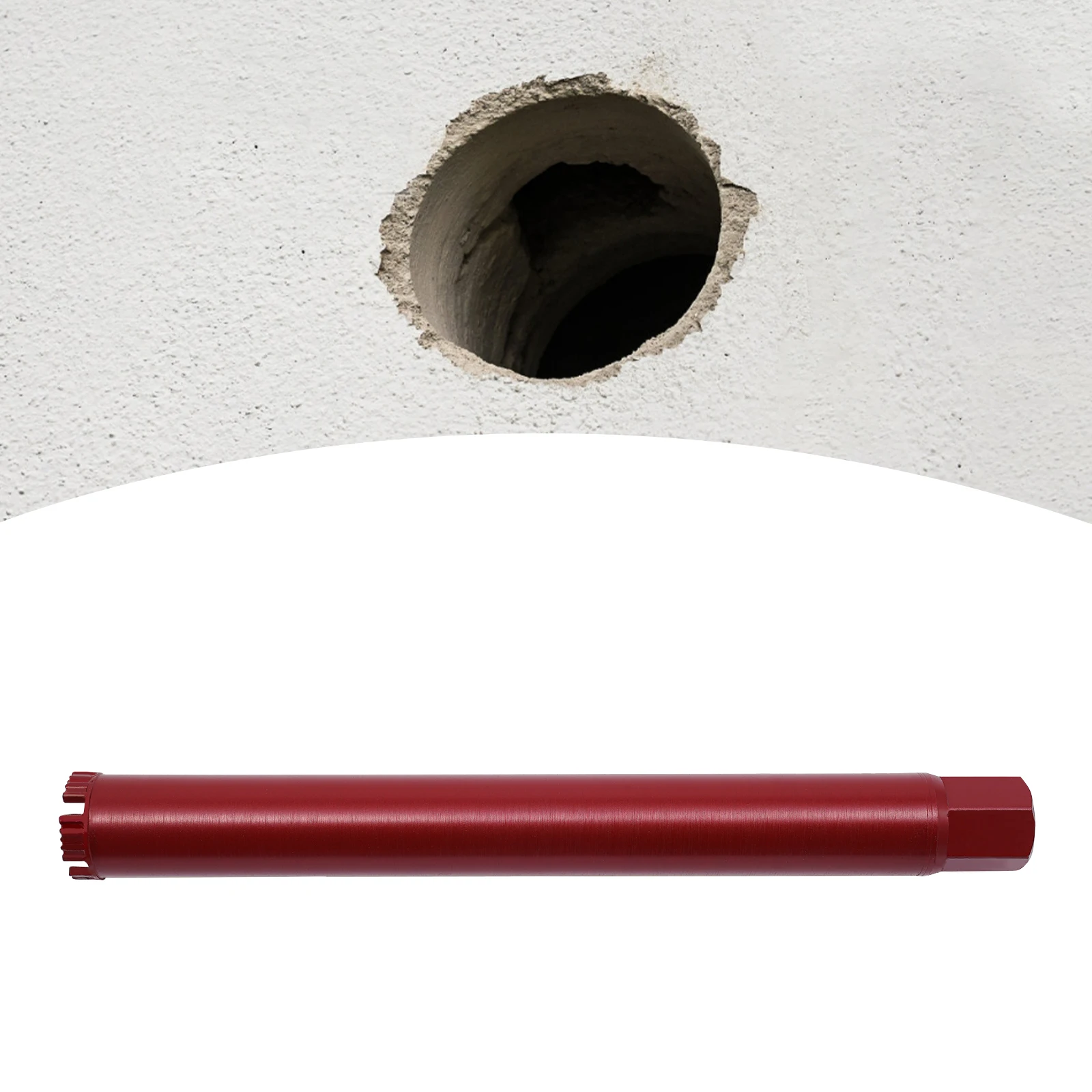 

51x470mm Wet Coring Drill Bit - Red Core Bits for Concrete Diamond Core Drill