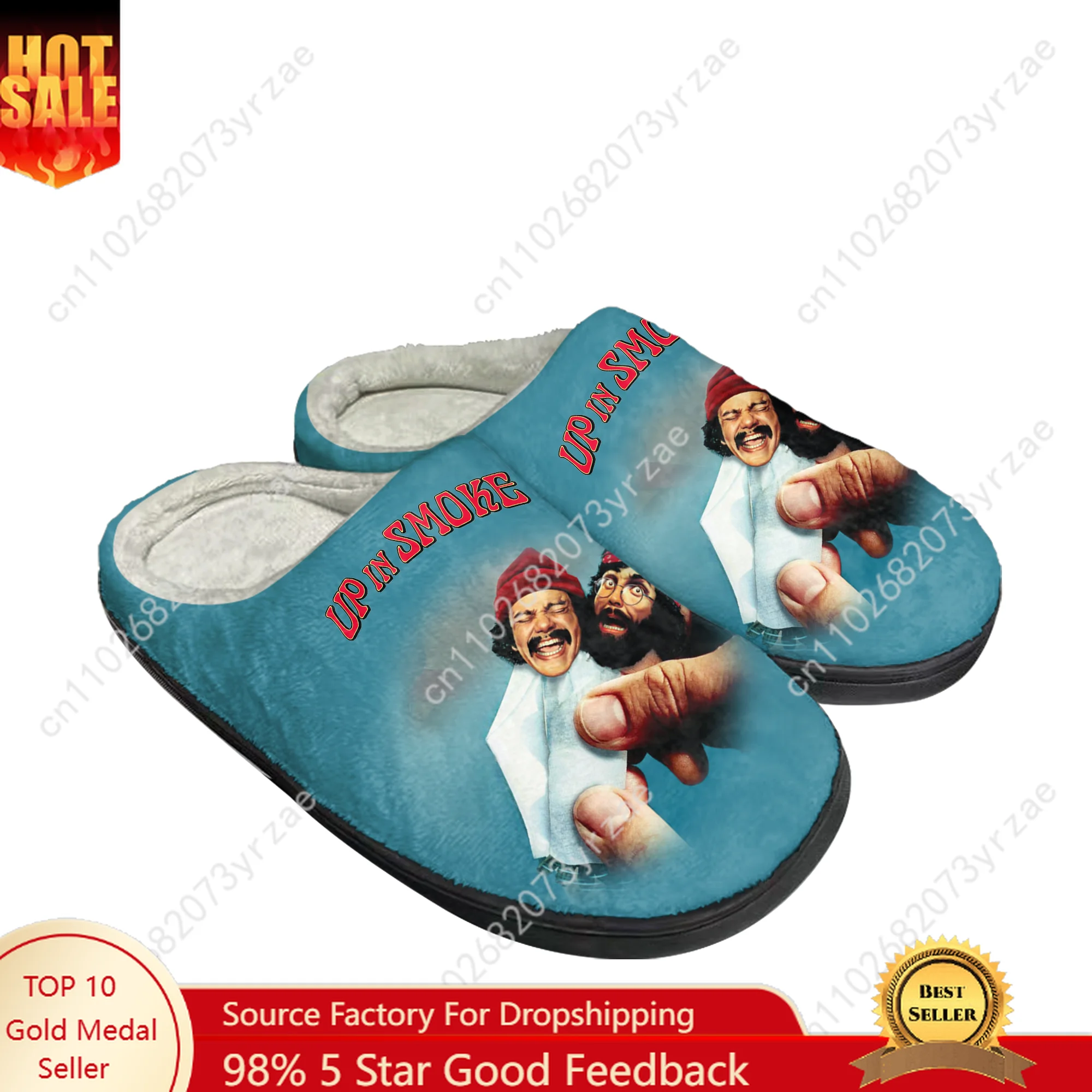 

Хлопковая обувь Up in Smoke, семейные тапочки для мужчин, женщин и подростков, модные плюшевые домашние повседневные теплые тапочки высокого качества, тапочки по индивидуальному заказу