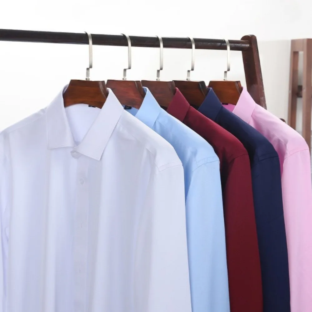 

Mens Slim Fit Dress Shirt Long Sleeve Business Shirt Wrinkle Resistant for Office and Everyday Wear