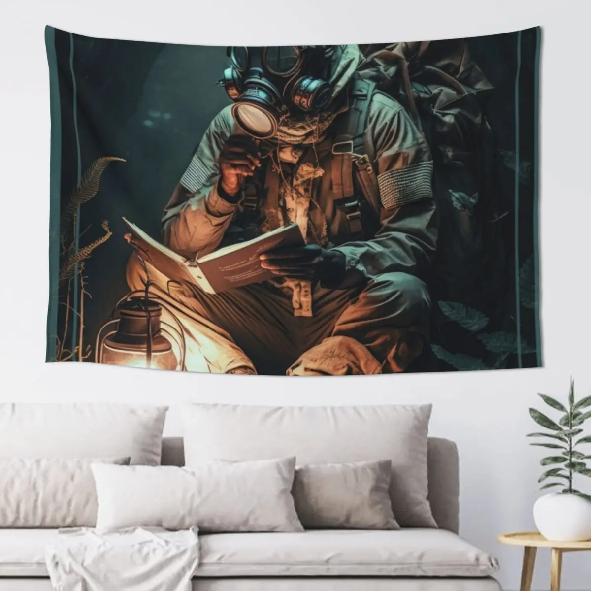 Singularity Tarot - The Singularity Prepper Tapestry Wall Hanging Wall Mushroom Wall Decoration Tapestry