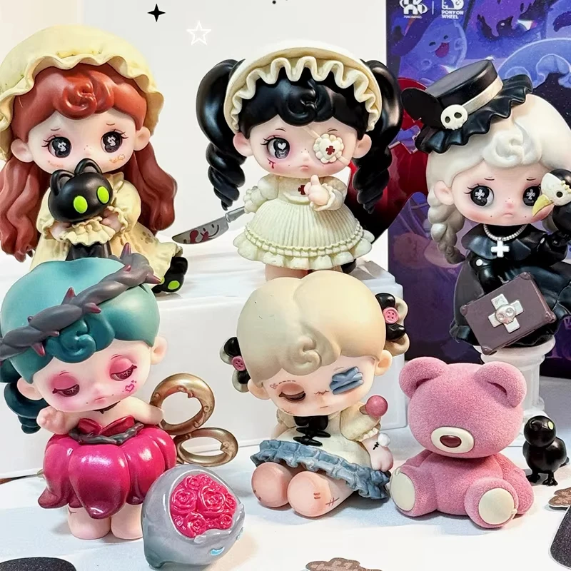 

TARTI Ghost In Hotel Series Blind Box Tarti Dark Lolita Doll Mystery Box Anime Action Figure Desktop Ornament Collectible Model