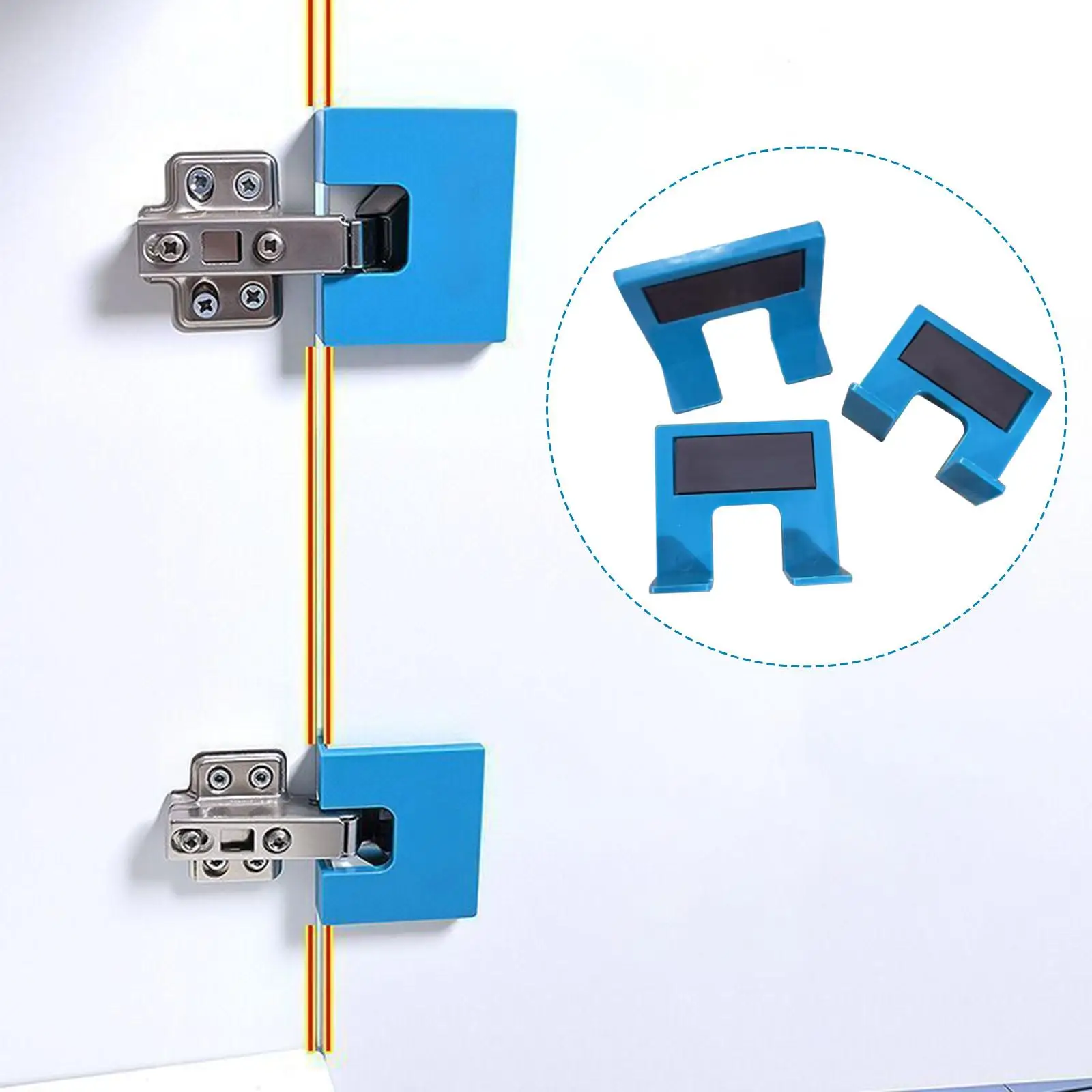 3 Pieces Hinge Installation Tool Hinge Mount Assistant Precision for Door Panel