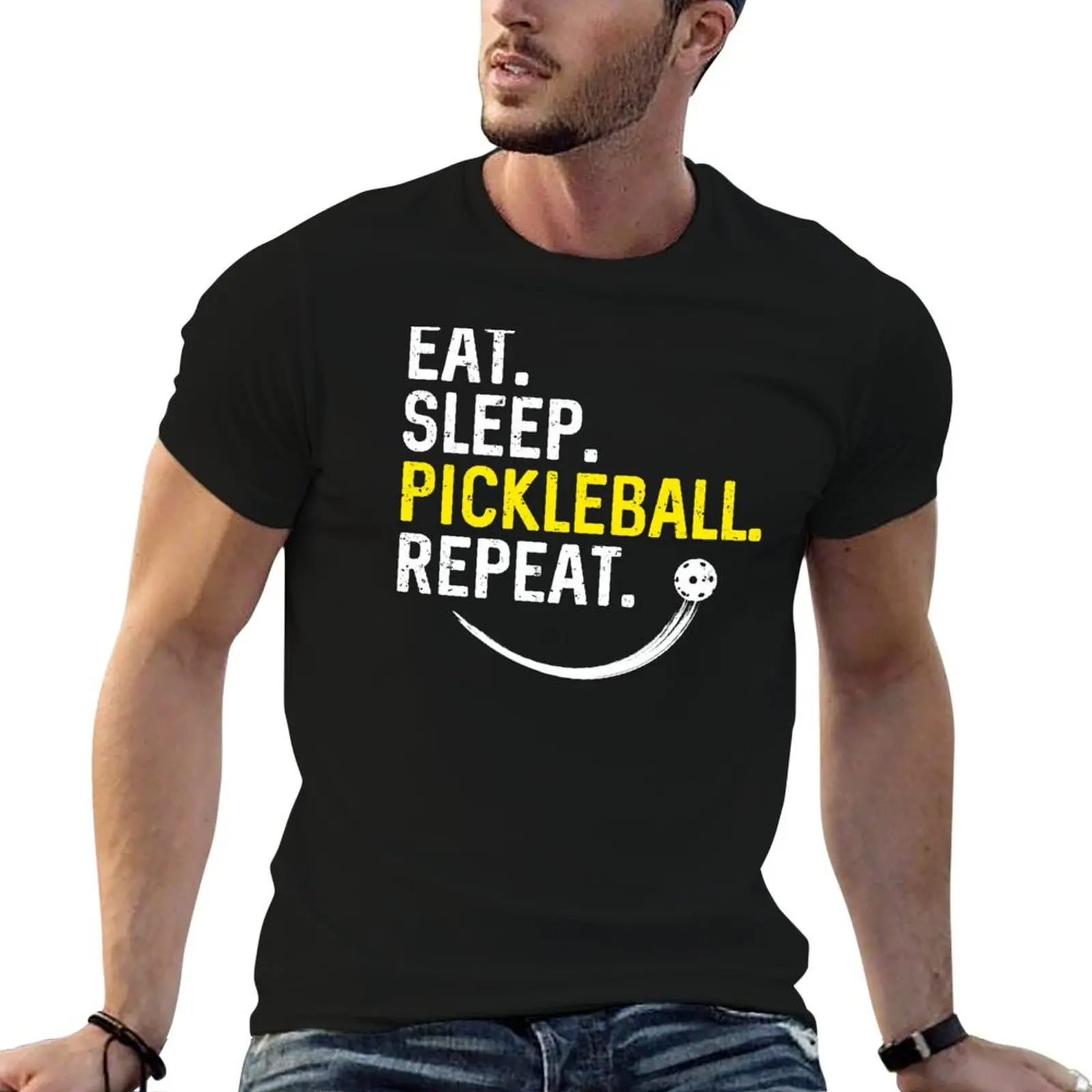 Eat Sleep Pickleball Repeat Lover Funny Quote Gift for Player T-Shirt