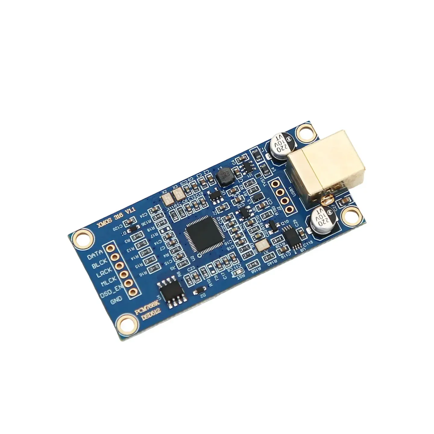 BoMaSXMOS XU316 USB Digital Interface Support DSD512 Upgrade Amanero Daughter Card, Immersion Gold 4-layer PCB