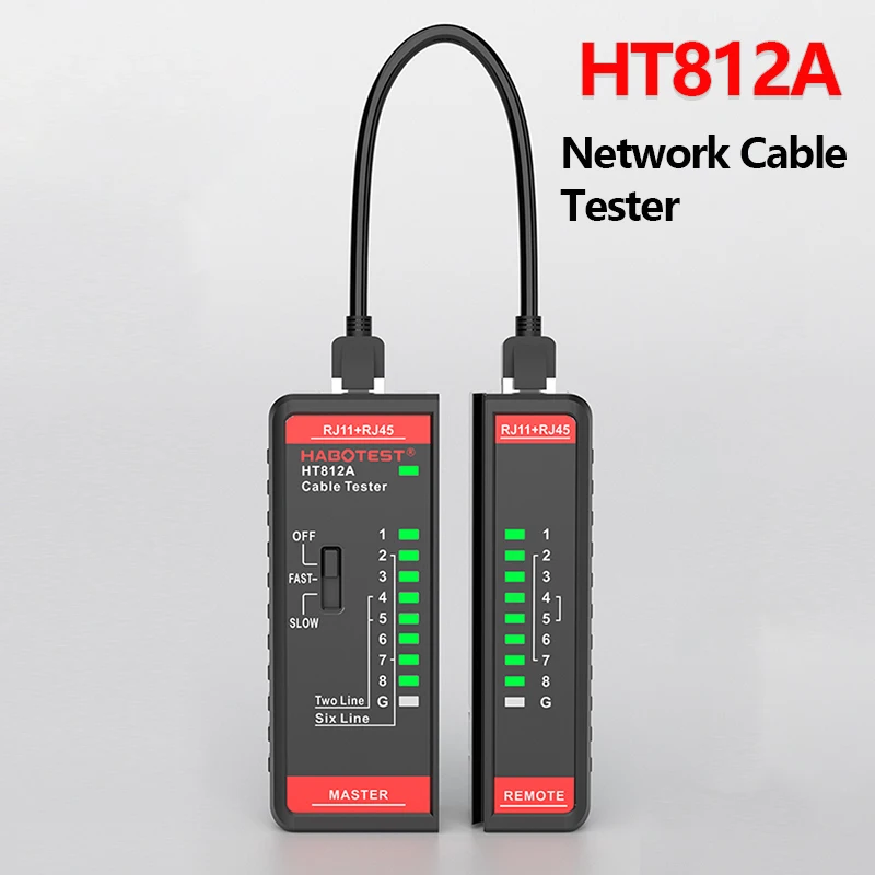 Cable Lan Tester High Precision Network Cable Tester Rj45 Rj11 Rj12 Cat5 Utp Lan Cable Tester Networking Tool Network Repair