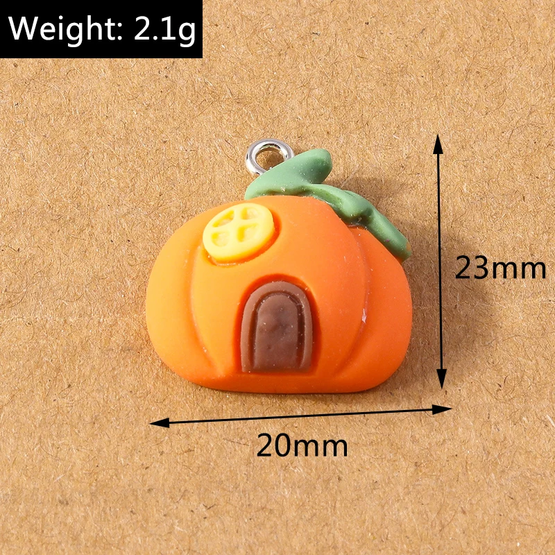 10 teile/los 21*17mm niedlichen Kürbis Charms Anhänger für Schmuck Herstellung Halskette Ohrringe DIY Zubehör liefert – Detail 7