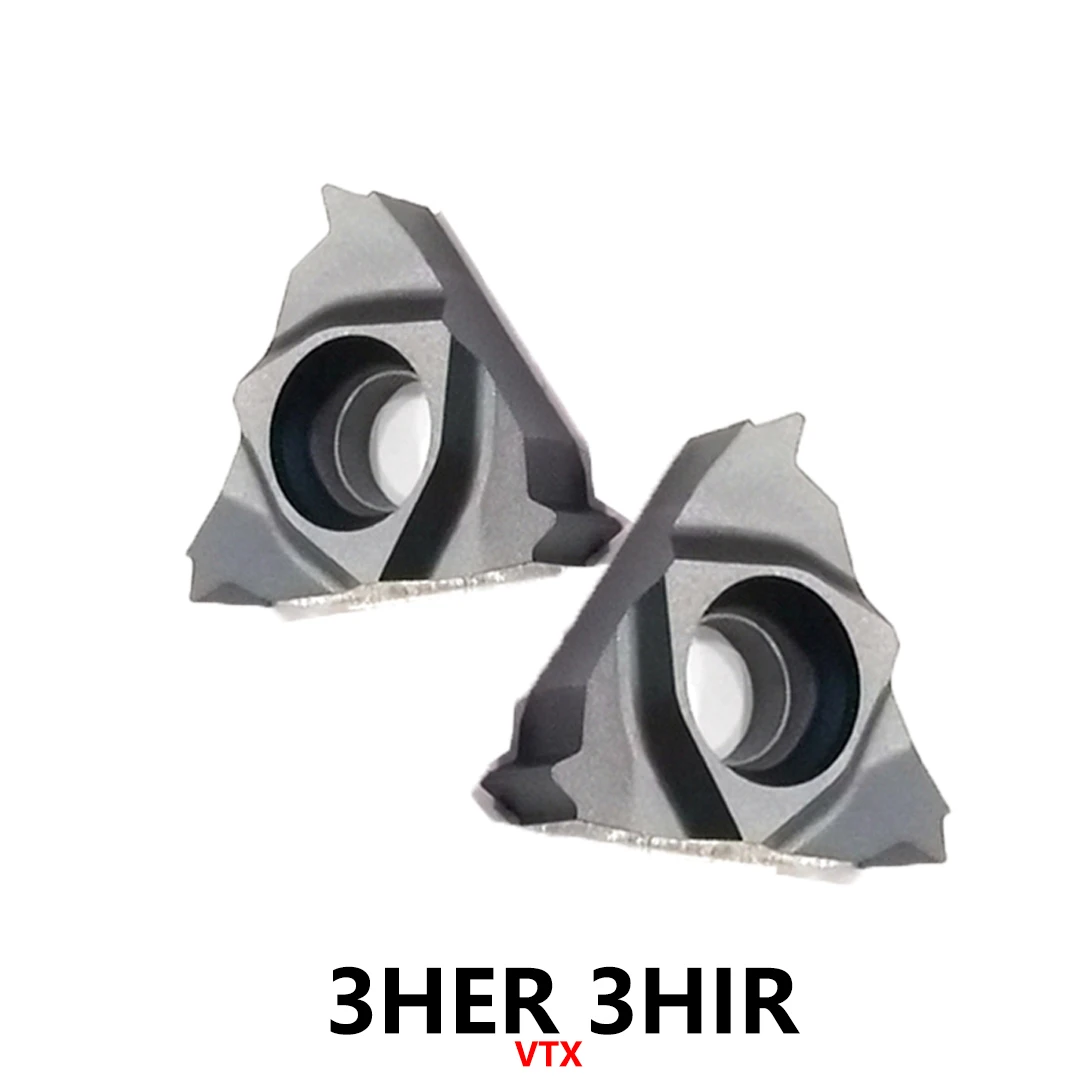 Threading Tools Lathe Cutter Original 3HER 3HIR 1.5ISO 2.0ISO 3.0ISO 11W 14W ISO W VTX Carbide Inserts CNC Turning Cutter Blades