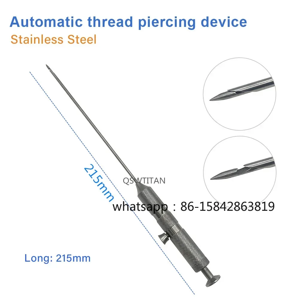 Stainless Steel Laparoscopic Forceps Closure and Hernia Suture Retriever Suture Needle Instruments Reuseable