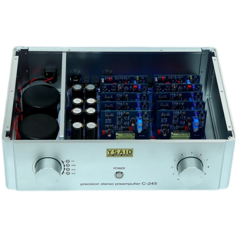 Gold Voice C245 Circuit Single-ended Balance Fully Discrete HIFI Fever Home Audio Preamplifier Amplifier 6 Times Magnify