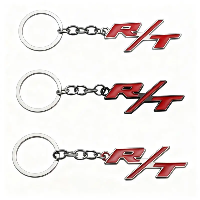 

Metal Car Keychain Keyring Auto Key Chain Key Ring For Dodge R/T Challenger Charger Journey RAM 1500 2500 Styling Accessories