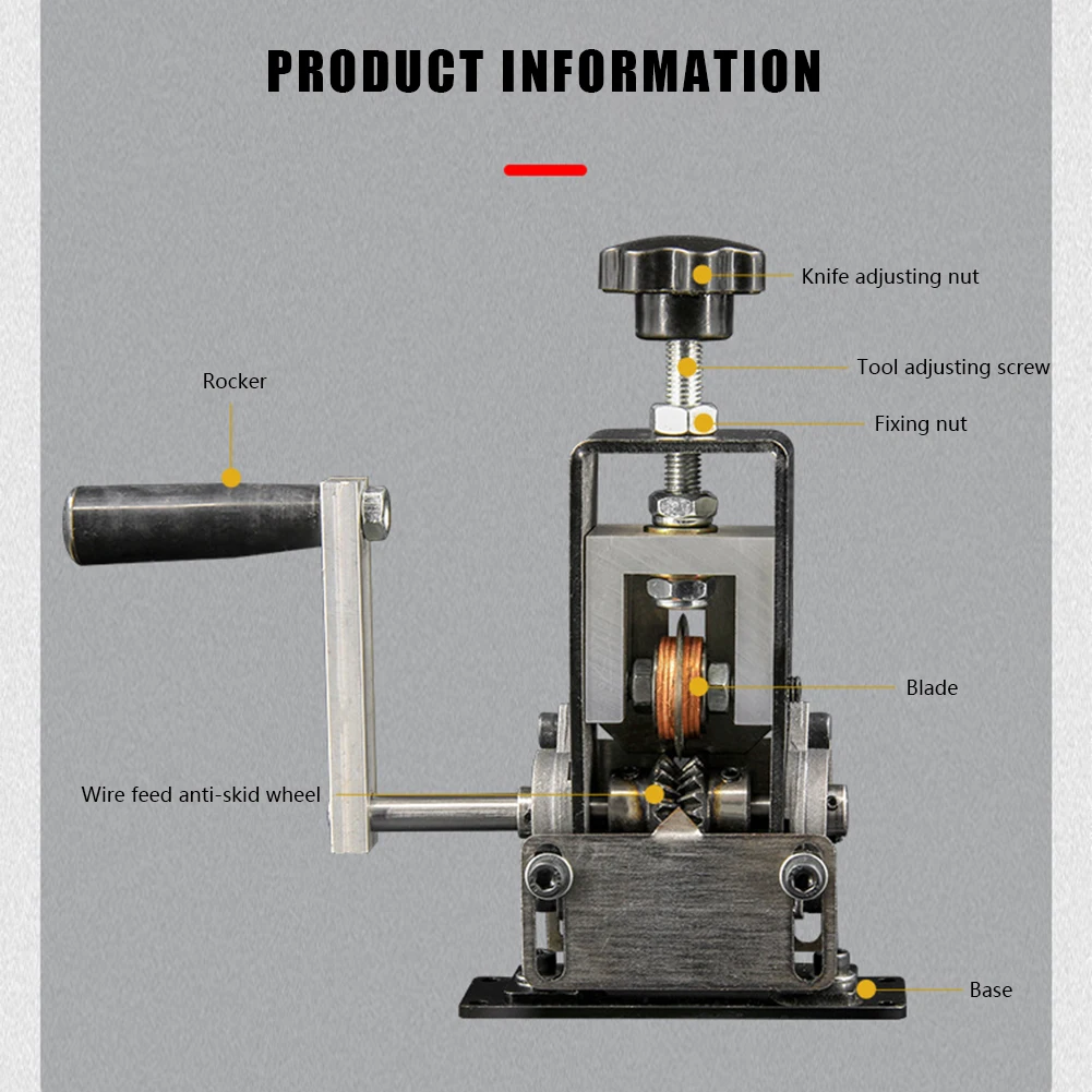 Imagem -06 - Descascador de Fios Manual com Manivela Ferramenta de Descascamento de Fios para Sucata Reciclagem de Cabos