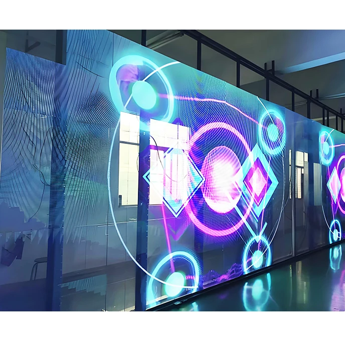 Display Screen High Refresh Rate Top-quality Indoor Video Full-color P2.6 6.25 Transparent LED Screen Shenzhen