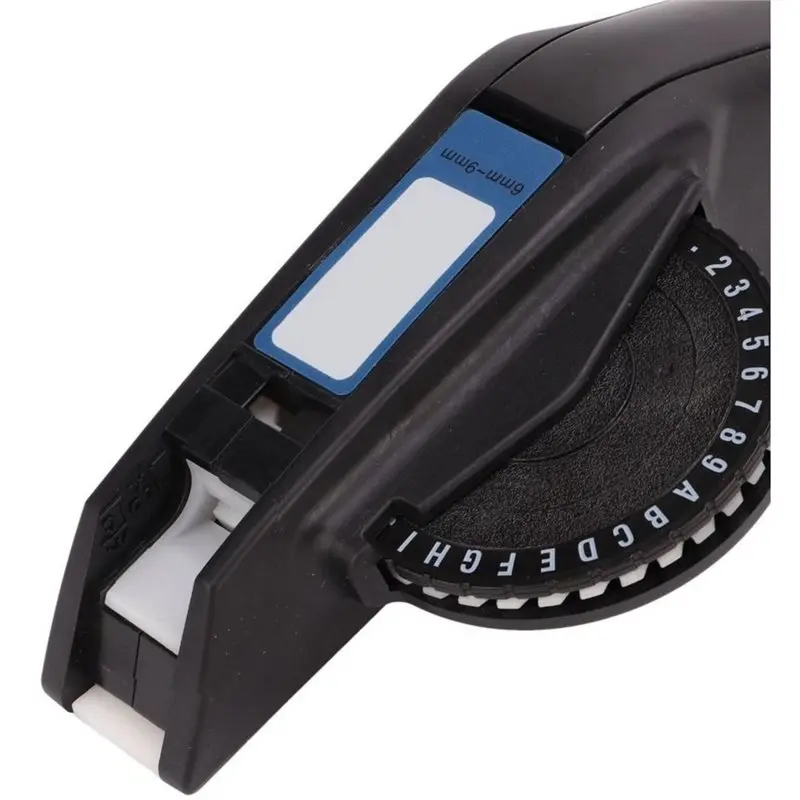 ABGE-DIY Manual Embossing Label Maker,Handheld Labeling Tool,Lettering Tool,M1610 Embossing Label Maker Black