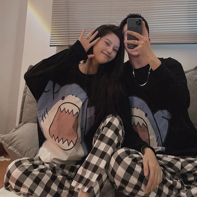 Matching shark pajamas discount