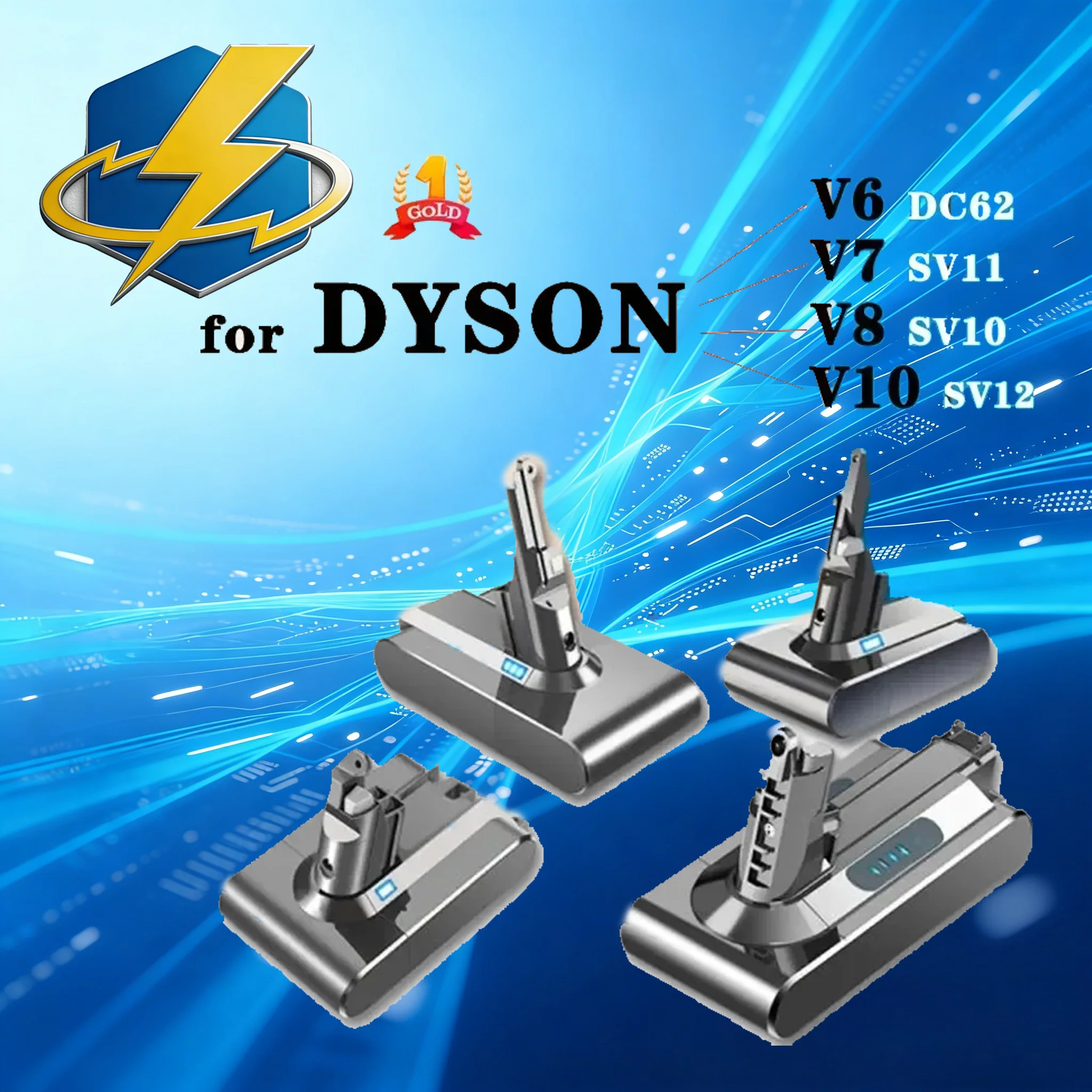 

Сменная батарея JULI для пылесоса Dyson V8 Absolute SV10, 21.6В, 6000мАч/8000мАч, для ручного пылесоса