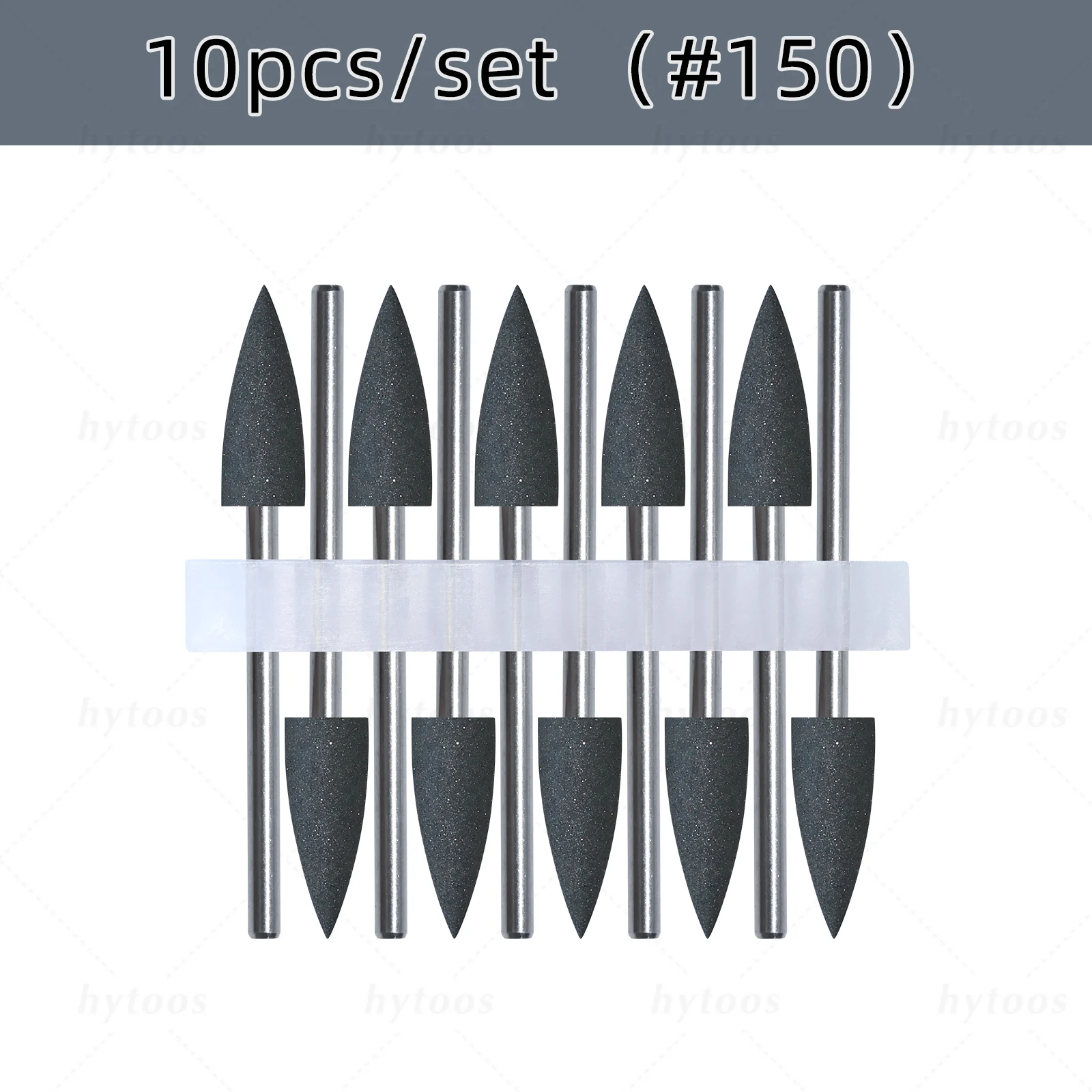 HYTOOS 6*16mm Kegel Silikon Nagel Bohrer Bits 3/32 "Pediküre Polieren Bit für Nagel Bohrer maniküre & Fußpflege Vorbehandlung Werkzeuge